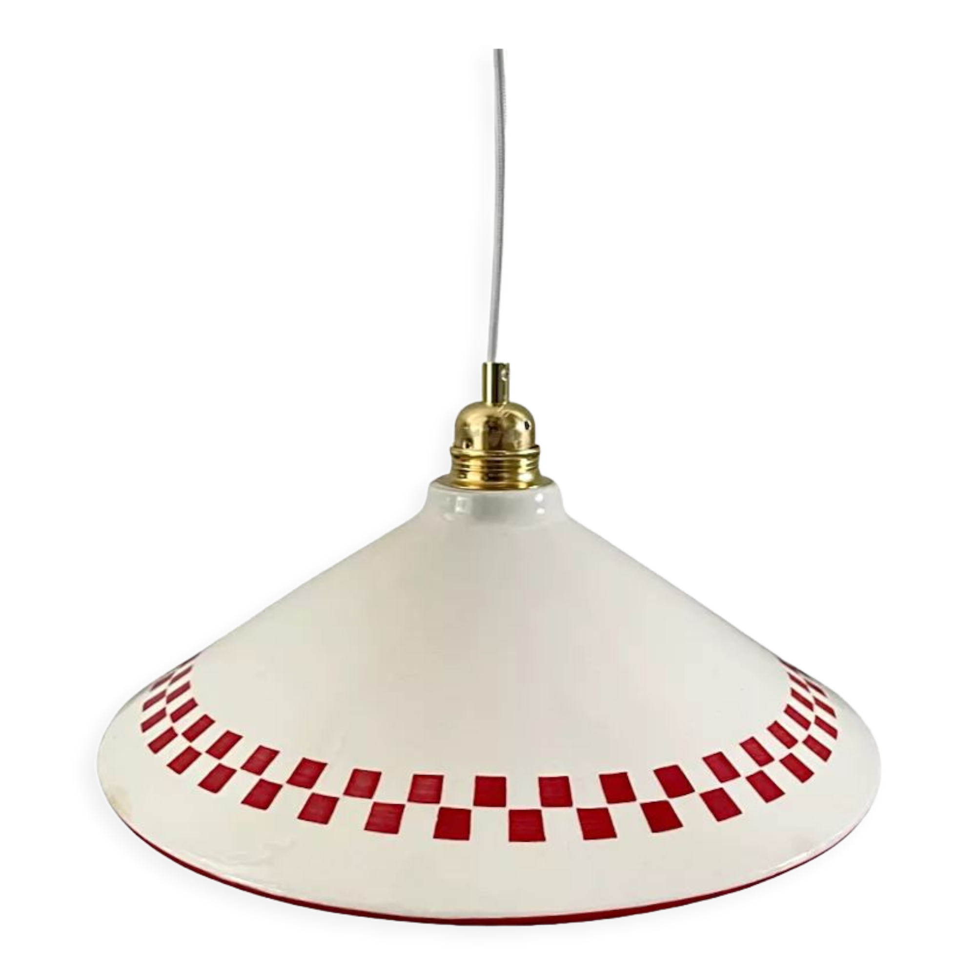 Vintage ceramic pendant lamp