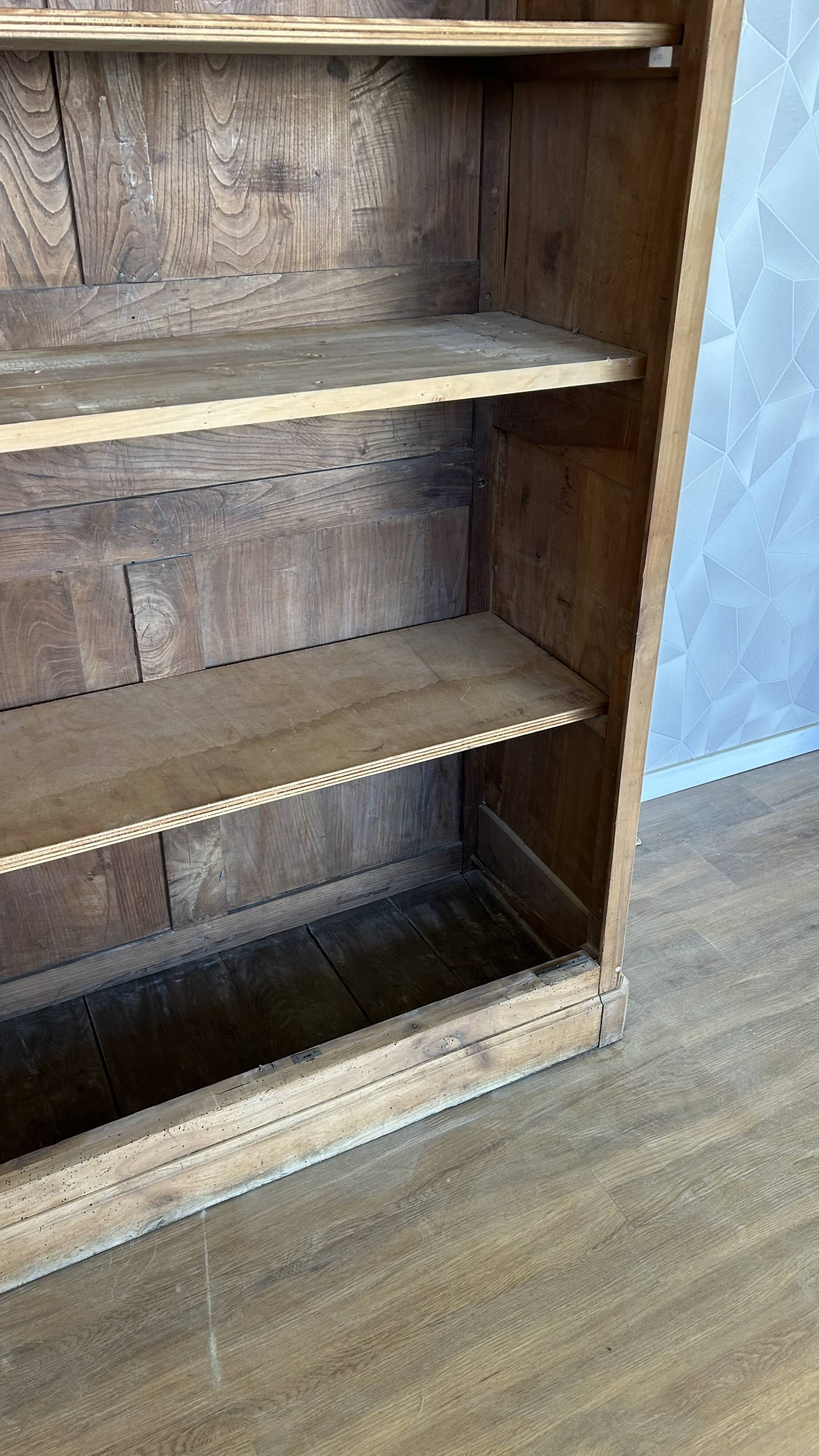 Old solid wood airbrushed wardrobe