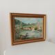 Old painting oil on canvas signed J.V.