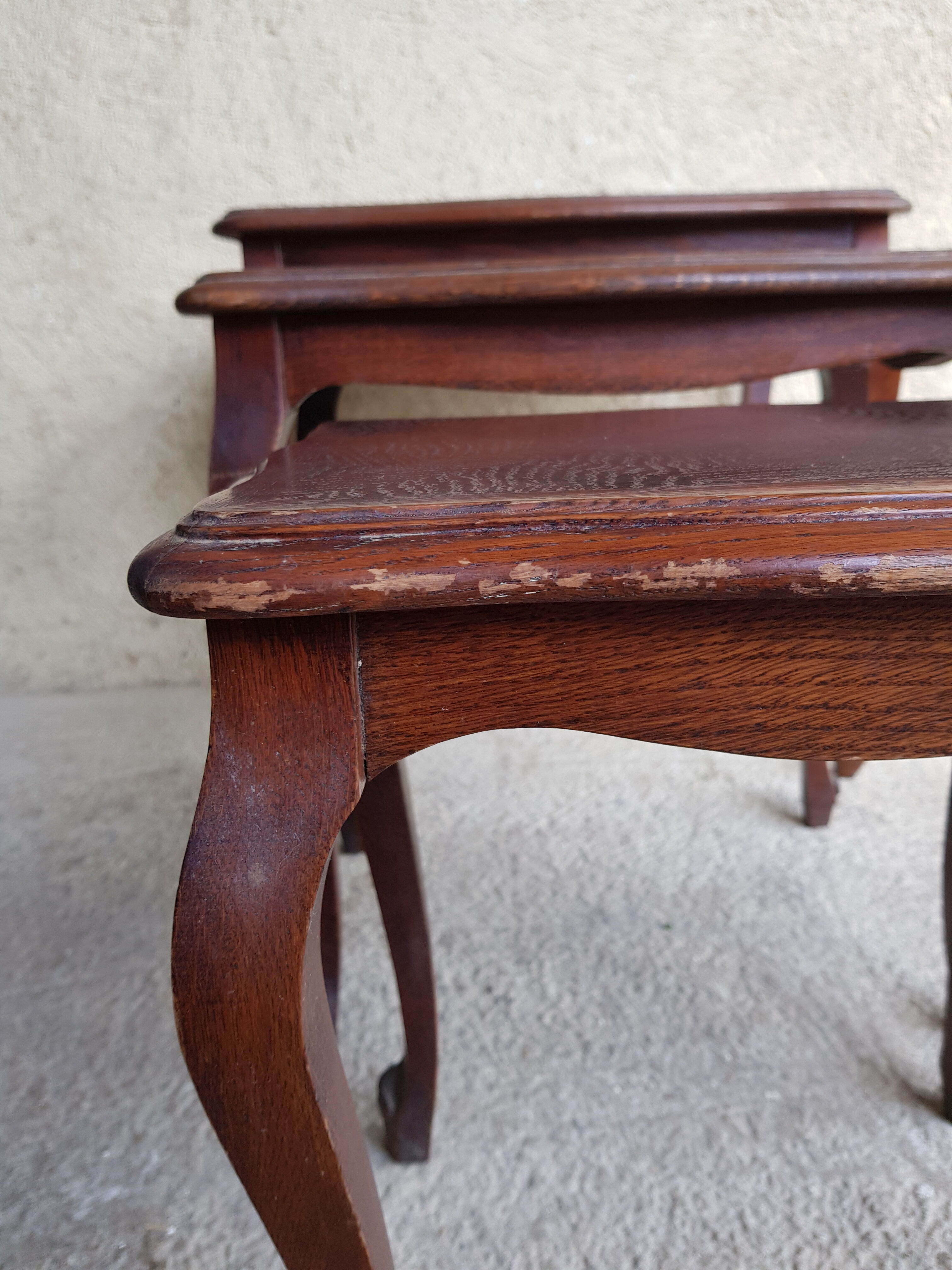 Walnut pull out tables
