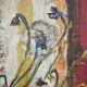 "Flowers", huile sur toile par Branislava Modelska-Jovanovic 1963