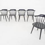 Set of five Yngve Ekstrom for Pastoe FH01 dining room chairs, The Netherlands 1960's