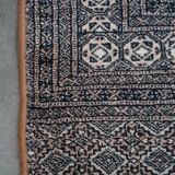 Light blue vintage oriental rug 215×137 cm