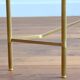 Gilded console and glass 1970s