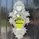 Venetian mirror with fretwork in colorless Murano glass circa 1880