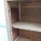 Vintage wooden buffet with a waxed finish, 2 sliding doors.
