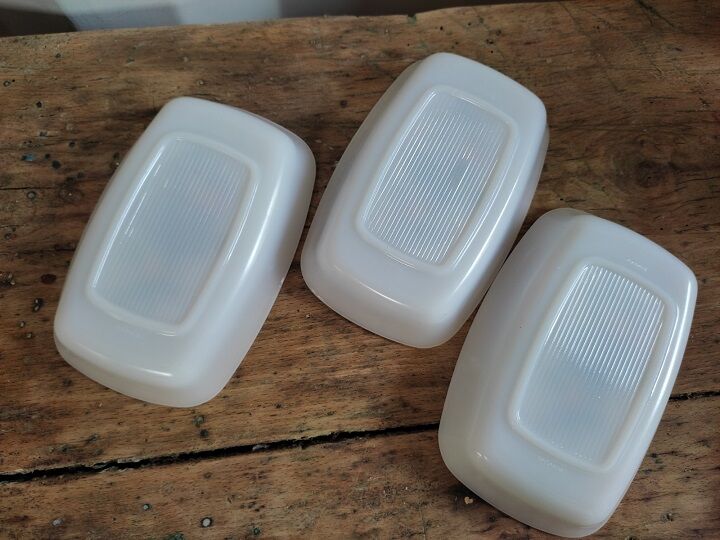 Raviers containers Arcopal Fruits old Lot of 3