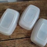 Raviers containers Arcopal Fruits old Lot of 3