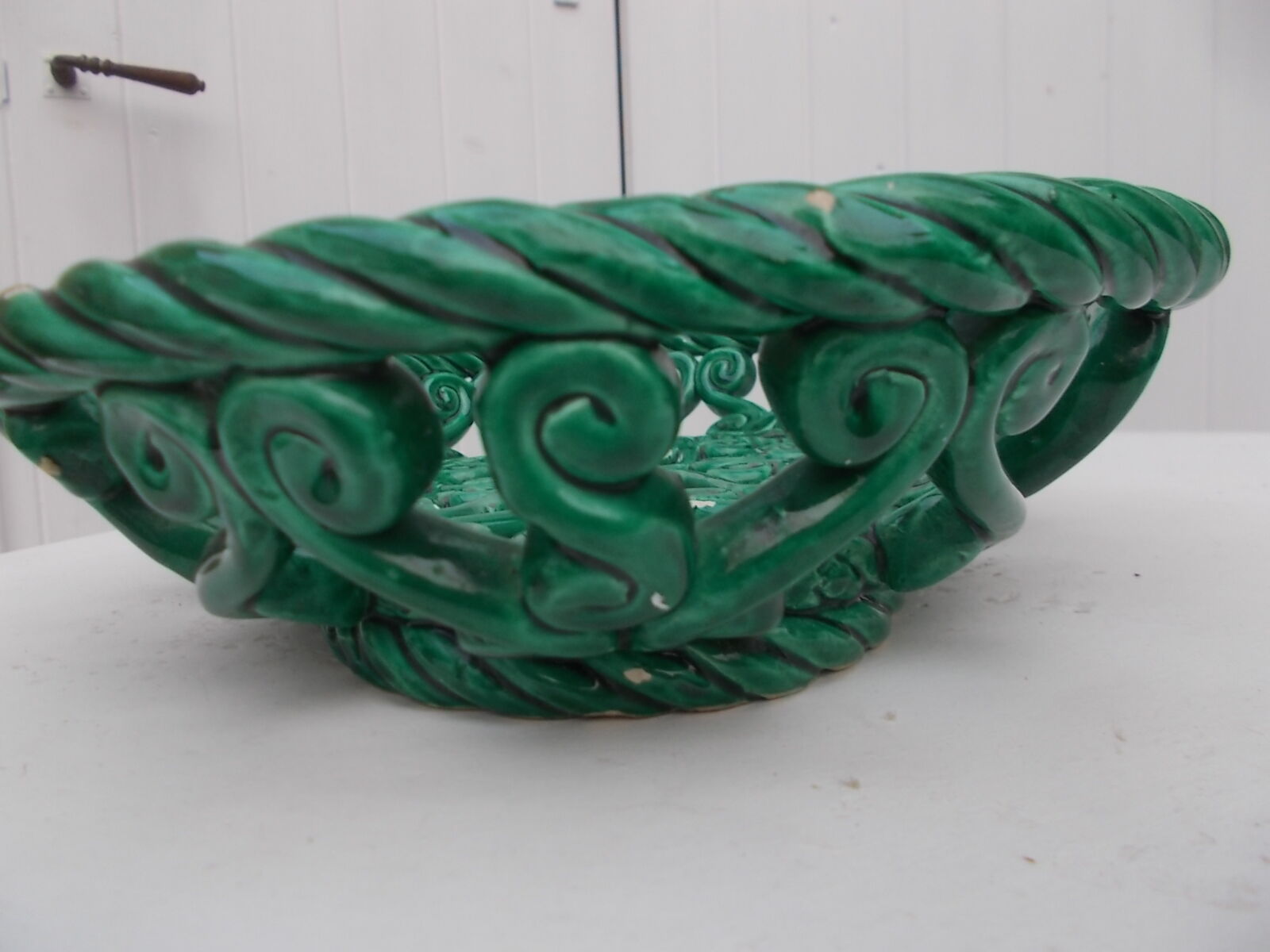 Braided ceramic fruit cup