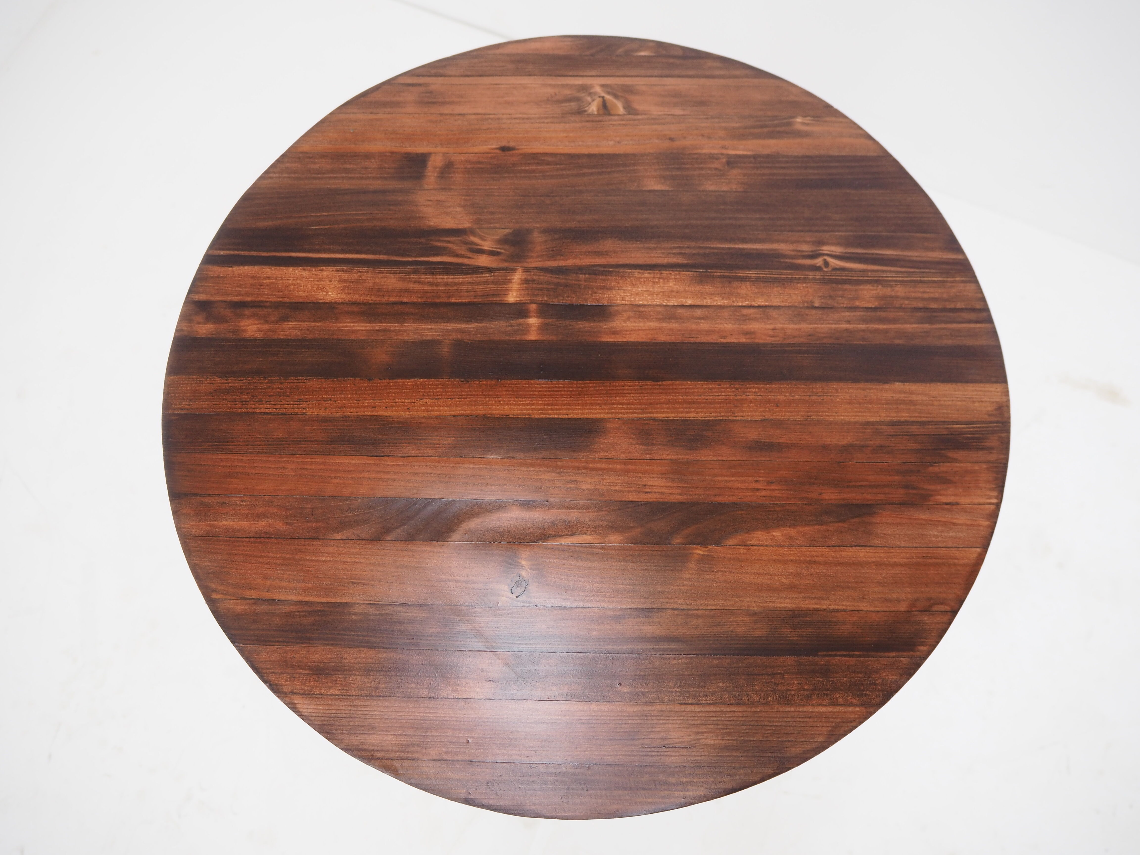 Table d’appoint en fer industriel antique