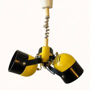 Vintage space age lamp metal 3 eyeball globes