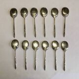 12 ERCUIS silver metal ice cream spoons