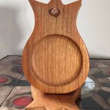 Vintage teak coaster set