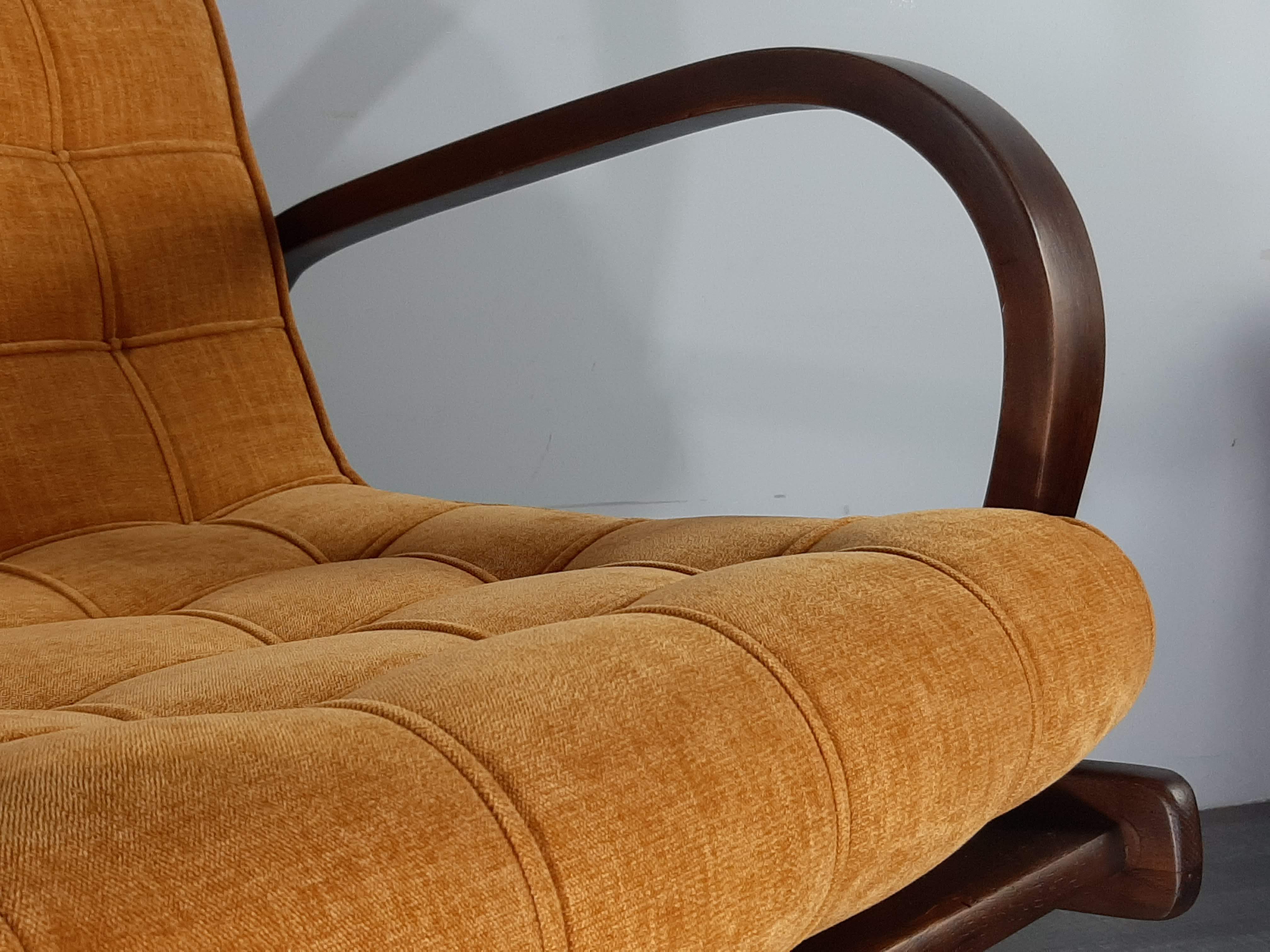 Paire de fauteuils Kropacek & Kozelka modernisme Tchèque 1947