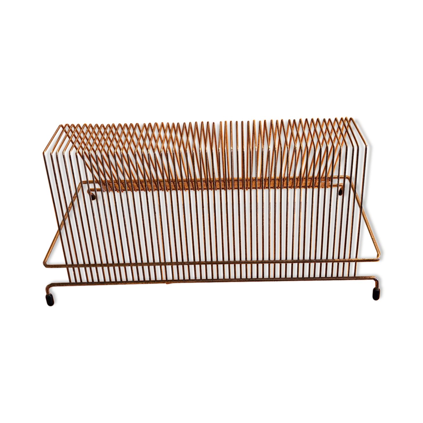 Gold metal vinyl holder