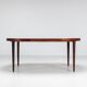 Table à manger ovale Kai Kristiansen en palissandre Villy Schou Andersen Danemark 1960