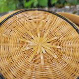 Vintage woven wicker basket