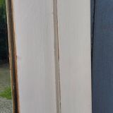 Miroir ancien des années 1920 en chêne patine grise 149cm