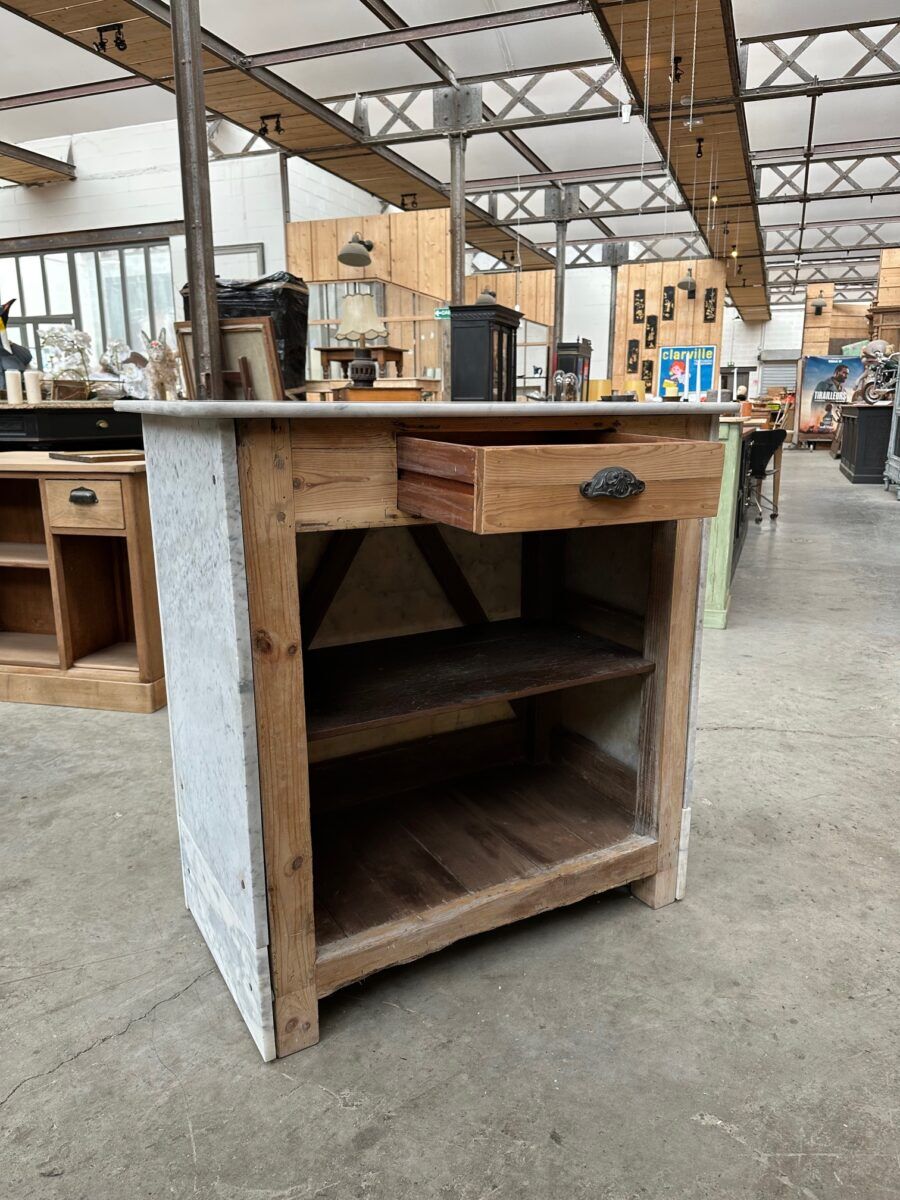Bakery counter from the early 20th century in marble