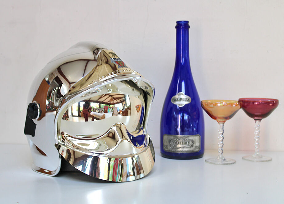 Champagne bucket Firefighter helmet