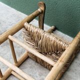 High straw chair for children