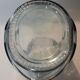 Vase moaï en verre transparent bleuté