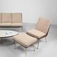 Three-Seater Sofa and Lounge Chair with Hocker by Hans Mitzlaff, Set of 3