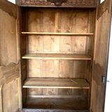 18th century carved oak bridal wardrobe