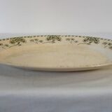 Large oval ironstone platter "Palmyre" Sarreguemines