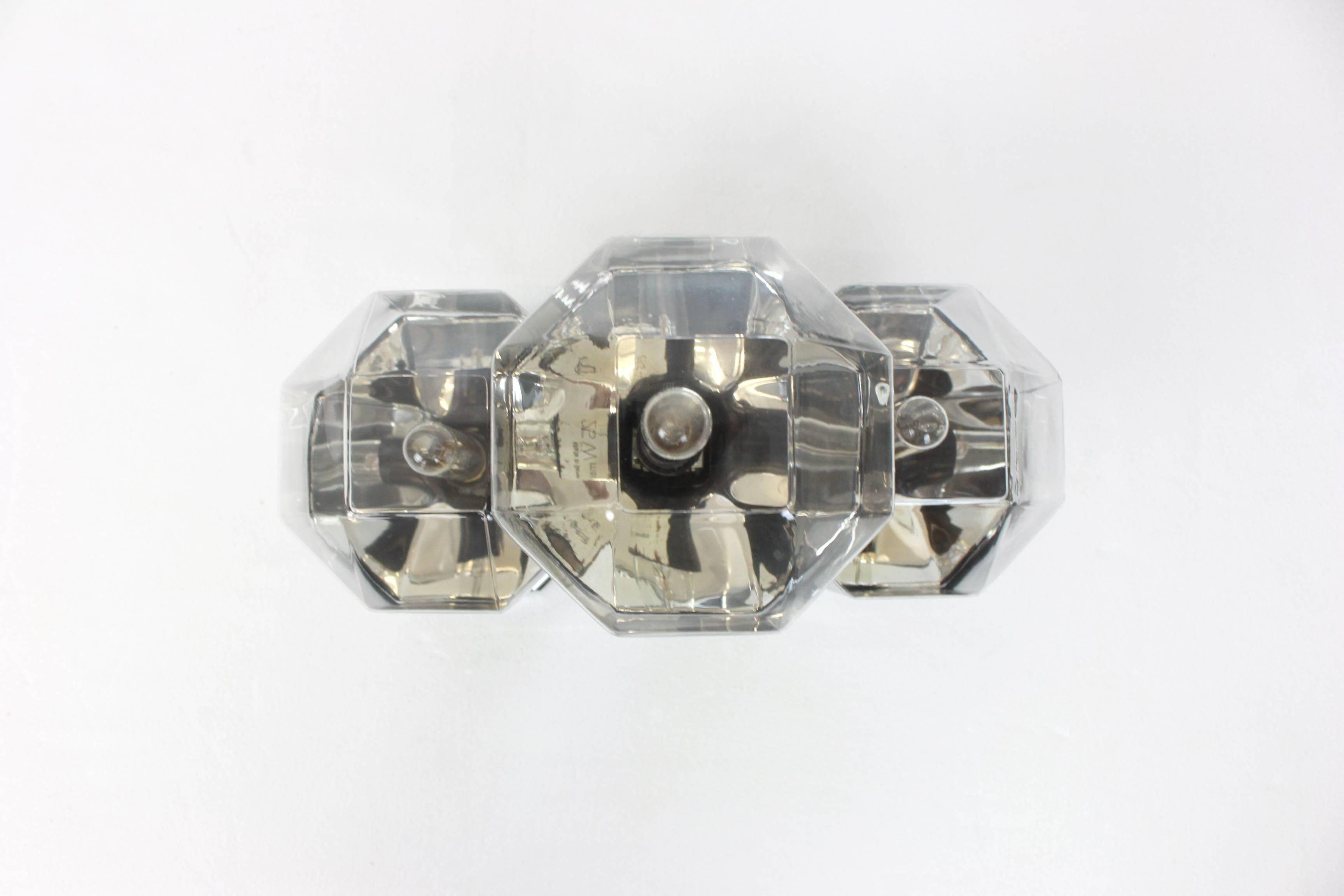 Pair of Two Wall Sconces by Motoko Ishii for Staff, Germany, 1970s