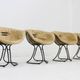 Set of 4 Pan Am dining chairs by Gastone Rinaldi for Rima Italy 1970s