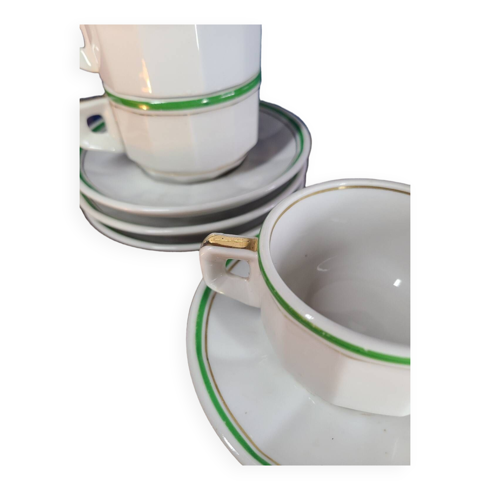 Vintage 70s Arbona Tours cups and saucers (set of 4)