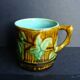 Antique bamboo slipware cup