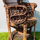 Fauteuil ' paon ' Emmanuelle XL. Vintage 70s