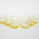 Set of six glasses, Italian design, 1970s, made in Italy