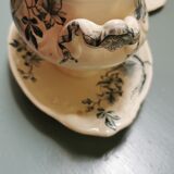 Earthenware saucer with its lid