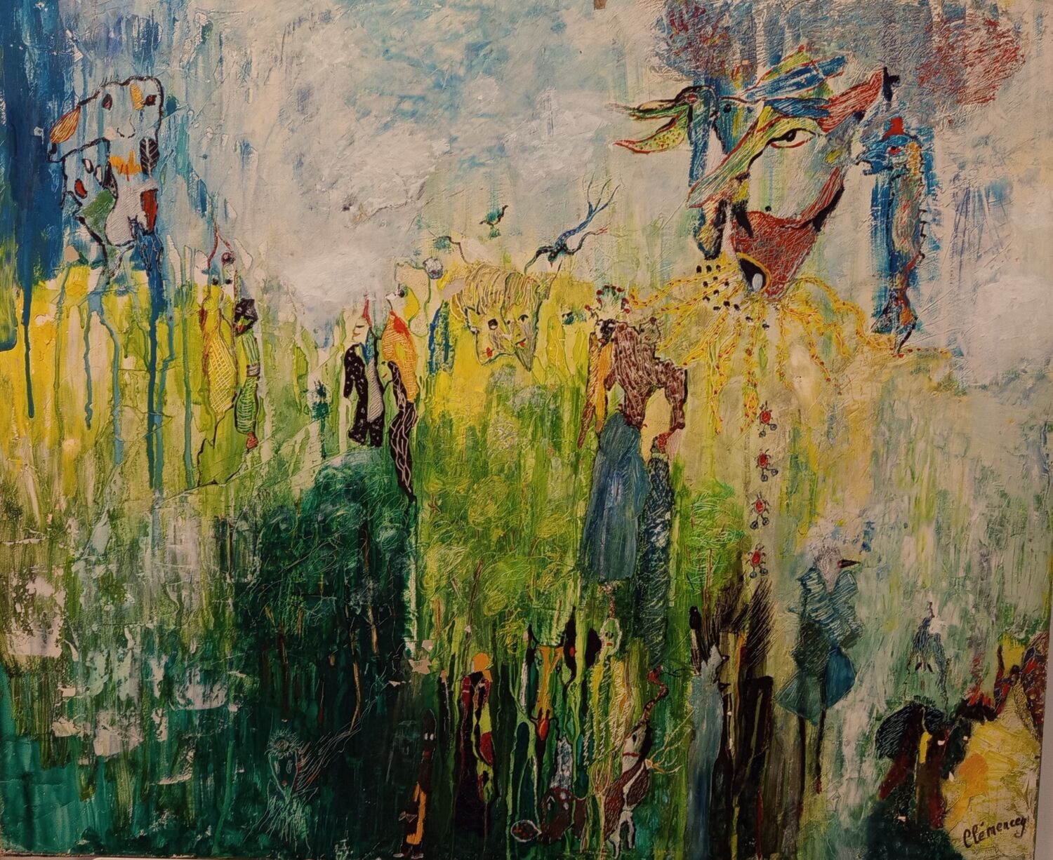 Oil painting signed