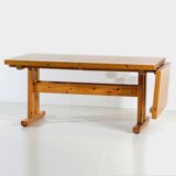 Table à manger extensible design vintage danoise en pin massif par Thorsø Møbelfabrik, 1960