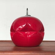 Vintage German space age glass ball pendant lamp by Peill & Putzler, 1970s.