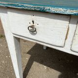 Table de ferme sapin vintage 1900