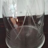 Engraved crystal decanter