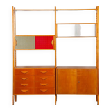 Vintage Czech design wall unit from the 1970s
