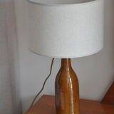 Stoneware bottle lamp