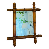 19th century bamboo mirror