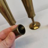 Candle holders in solid brass, by jhq (jens harald quistgaard) for his own company - dansk design
