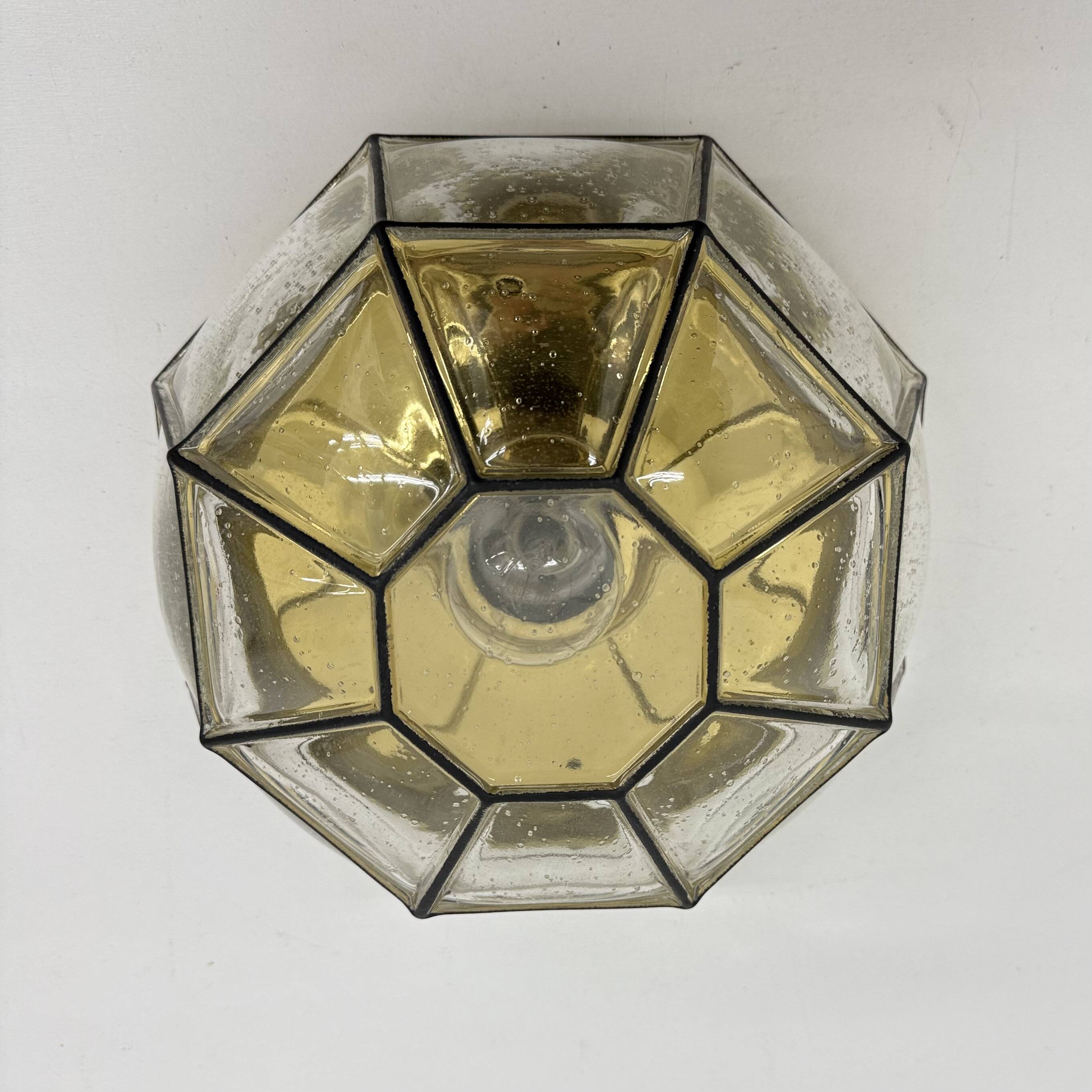 Limburg Glashütte ceiling lamp , 1970s