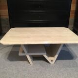 Travertine coffee table