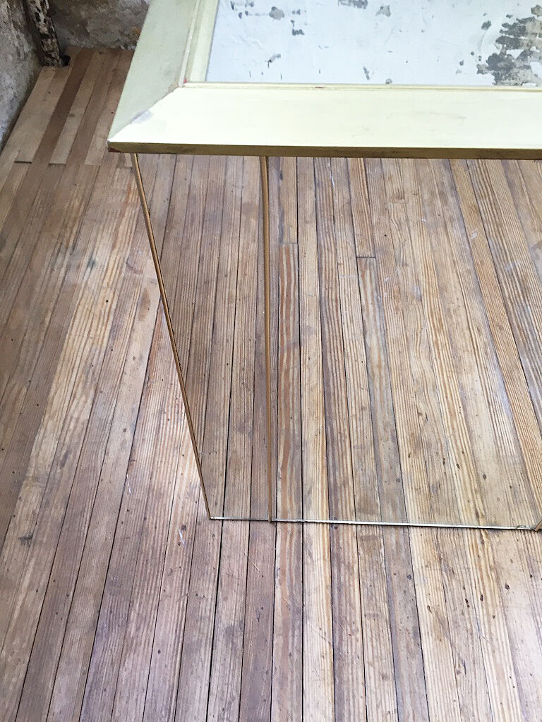 Console coffee table mirror