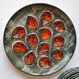 Pornic 60s oyster serving plates