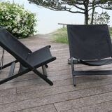 2 folding armchairs by Tord Bjorklund for Ikea, 90s